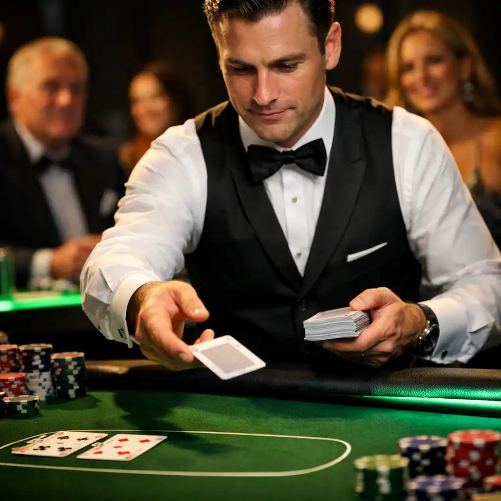 Dealer prowadzący grę